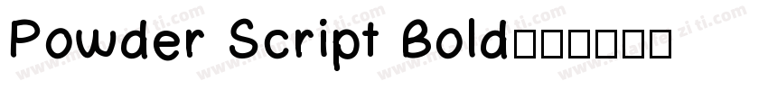 Powder Script Bold字体转换
